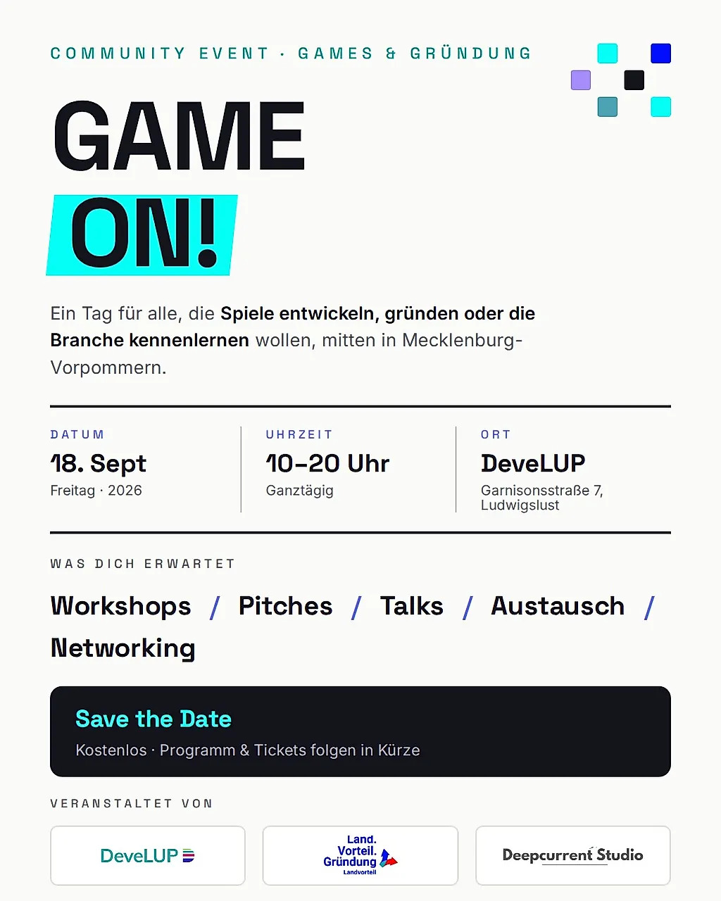 GameOn! in Mecklenburg-Vorpommern