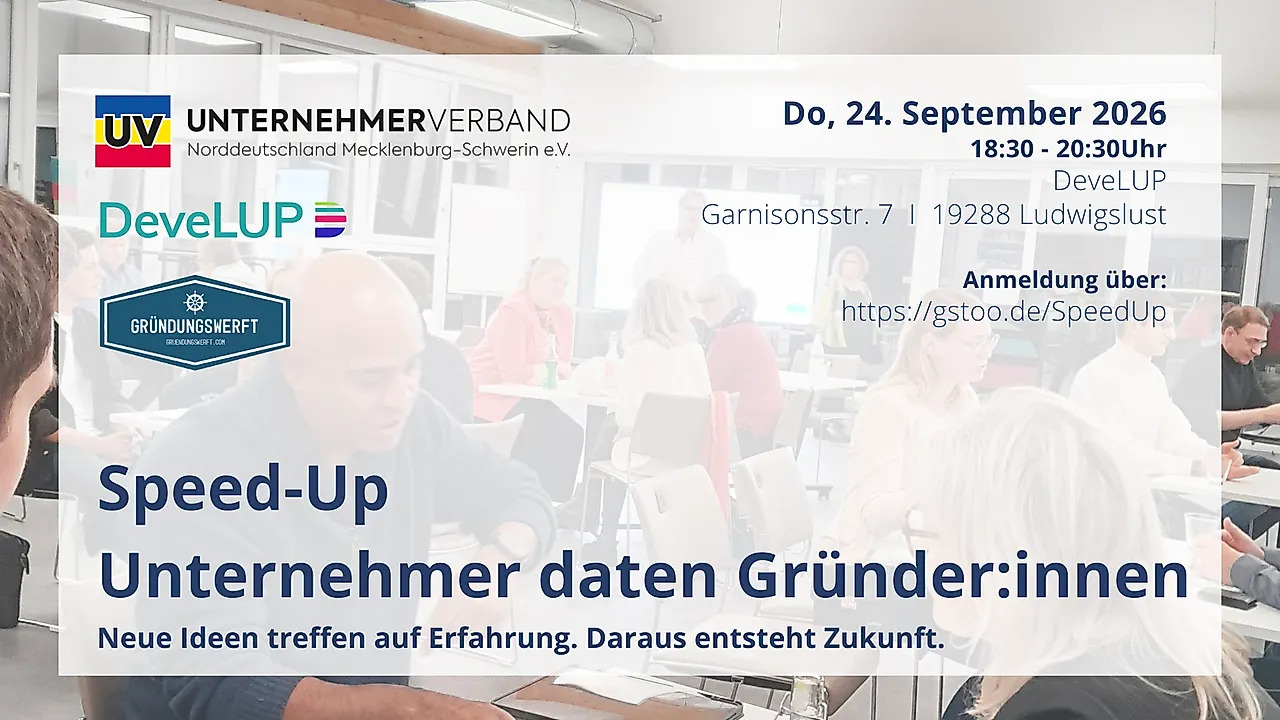 Speed-Up – Unternehmer daten Gründer:innen