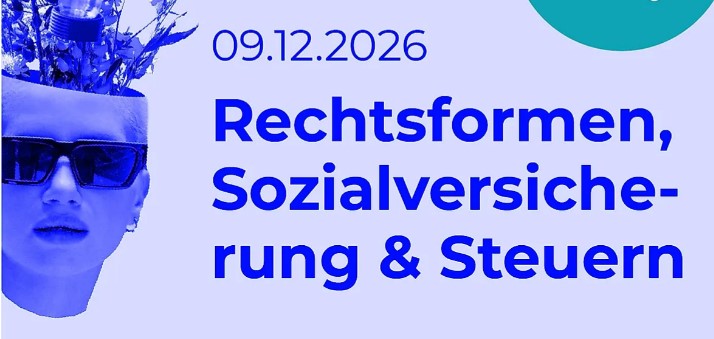 Am 9. Dezember widmen wir uns den Grundlagen der Rechtsformen, Sozialversicherung und Seuern. Welche Form passt zu welchem Vorhaben, und welche Rahmenbedingungen sollten Gründerinnen und Gründer kennen, um gut informiert entscheiden zu können? Dieses Modul schafft Orientierung und unterstützt dabei, passende Optionen für den eigenen Weg in die Selbstständigkeit zu erkennen.