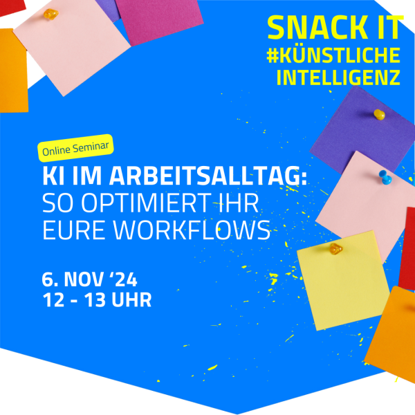 Veranstaltungsankündigung KI im Arbeitsalltag