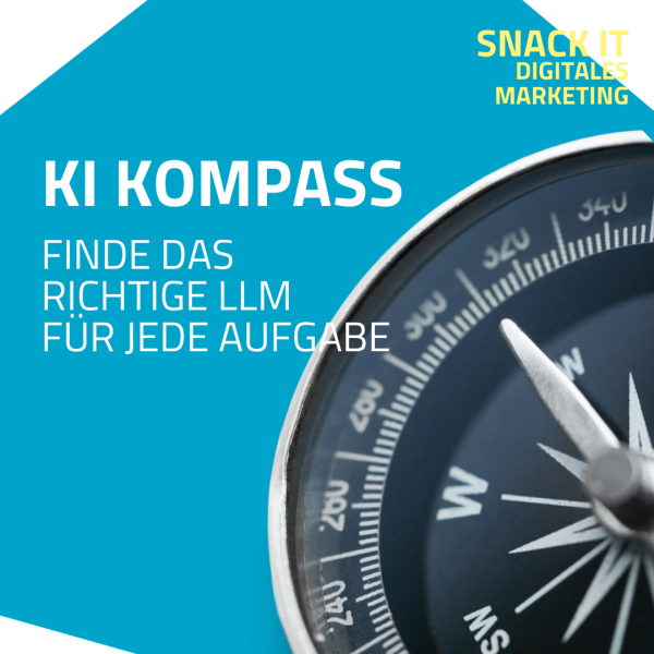 ein Kompass der den Weg zu den KI Sprachmodellen zeigt